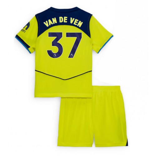 Tottenham Hotspur Micky van de Ven #37 Tercera Equipación Niños 2025-26 Manga Corta (+ Pantalones cortos)